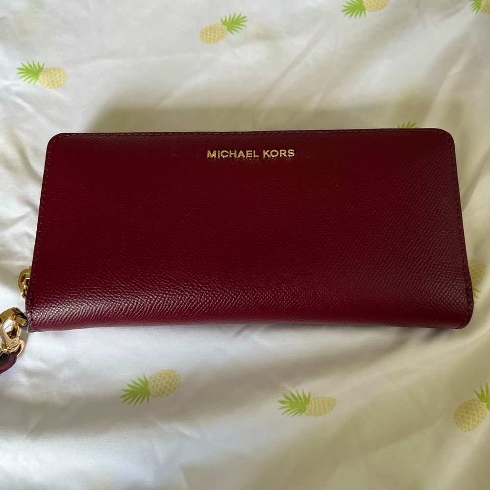 Michael Kors Burgundy Red Wallet Purse